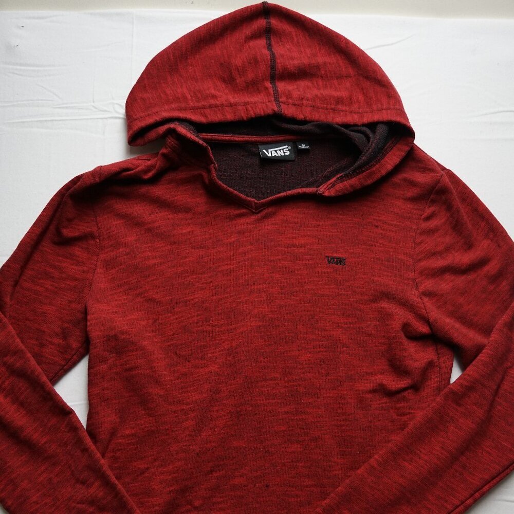 Men's Red Vans Hoodie Shirt, Size Medium